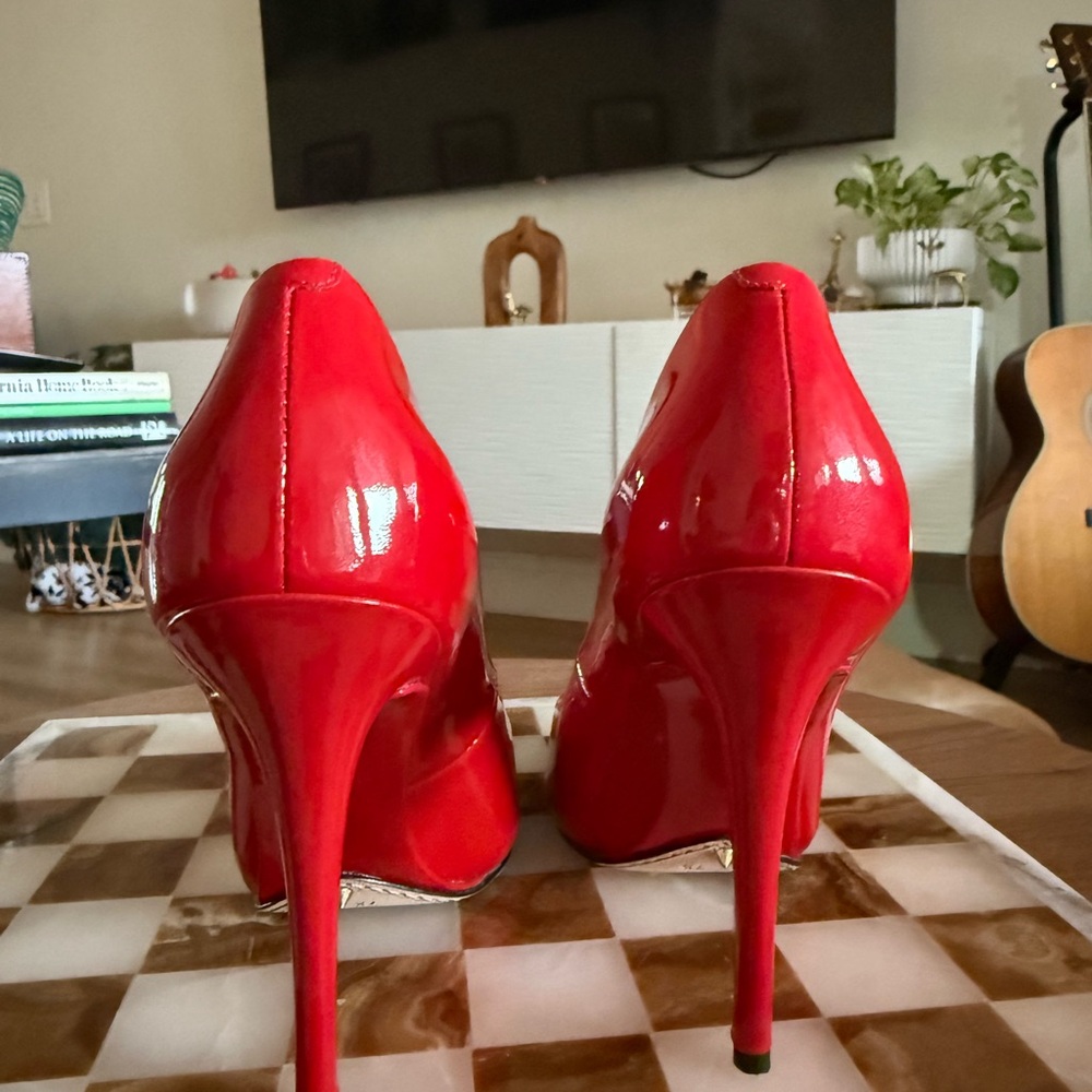 Brian Atwood BFDesire Red Patent Leather Heels – Size 7.5 - Picture 6 of 8
